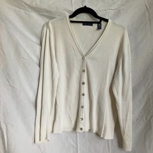 Karen Scott cream cardigan